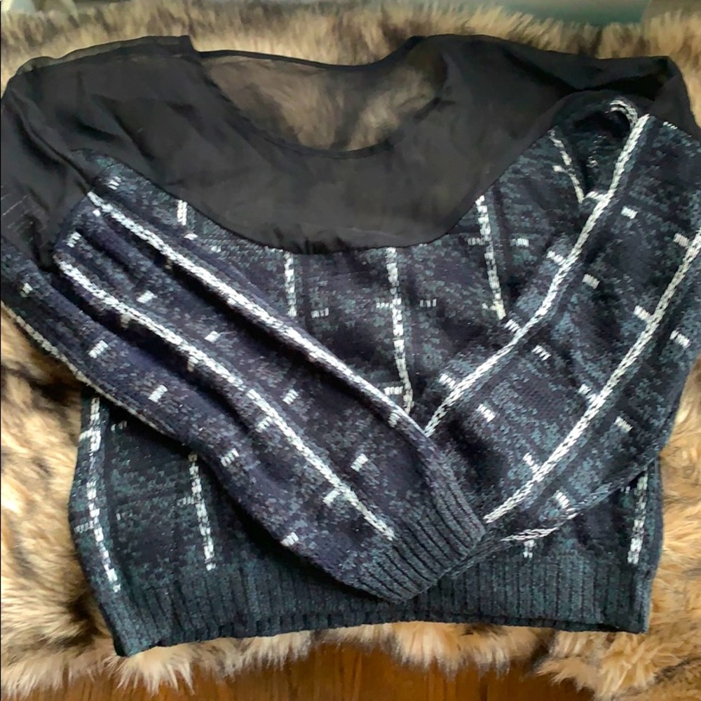 Urban Outfitters Sheer Top Sweater